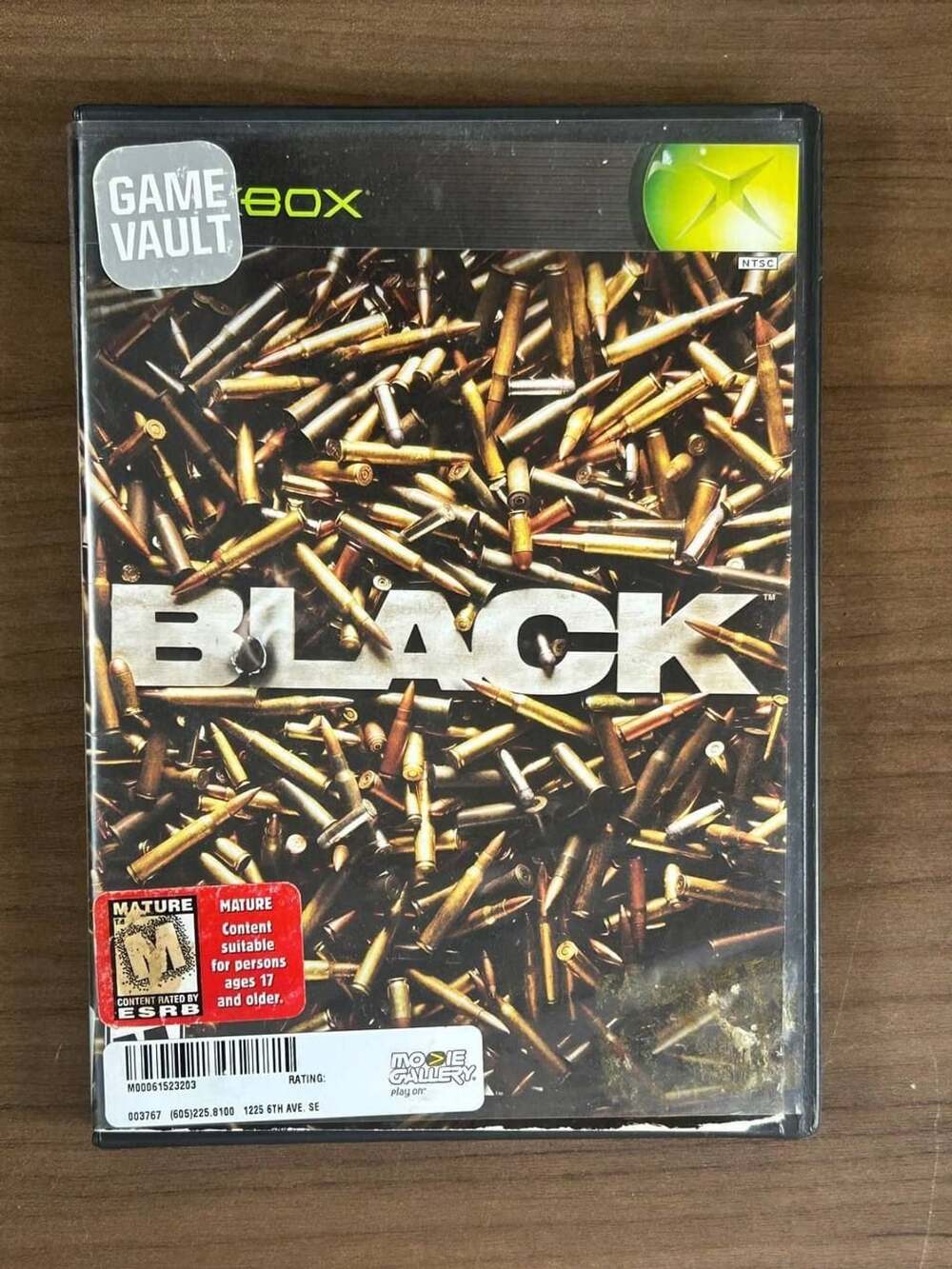 BLACK Original Xbox 2006 Game Disc w/ Case EA Games No Manual